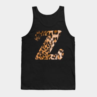 Letter Z leopard print Tank Top